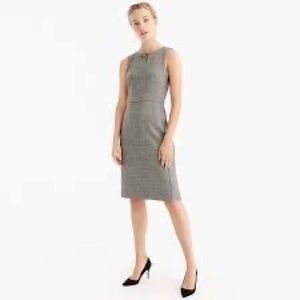 J.Crew Houndstooth Wool Sheath Dress